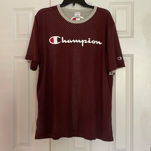 Champion jersey & knit  short sleeve shirt with Champion logo Men’s size X Large